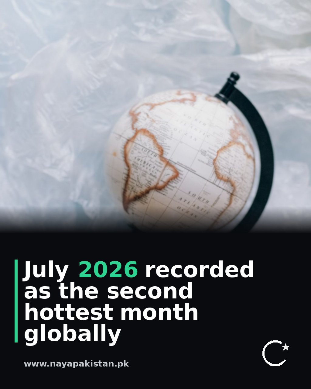 July 2026 recorded as the second hottest month globally