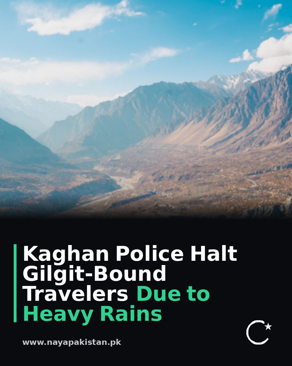 Kaghan Police Halt Gilgit-Bound Travelers Due to Heavy Rains