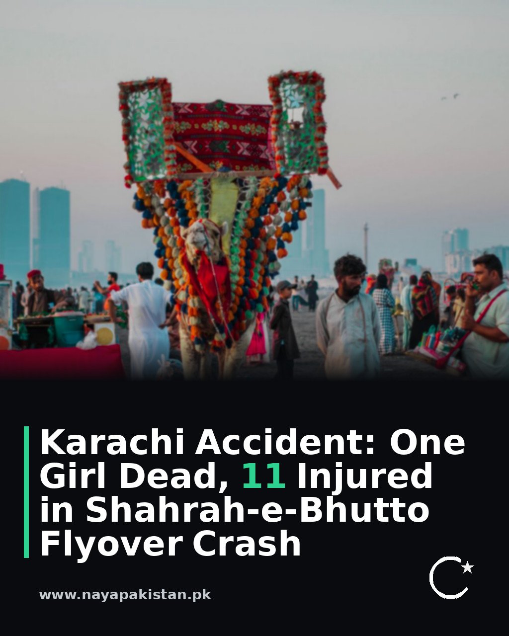 Karachi Accident: One Girl Dead, 11 Injured in Shahrah-e-Bhutto Flyover Crash