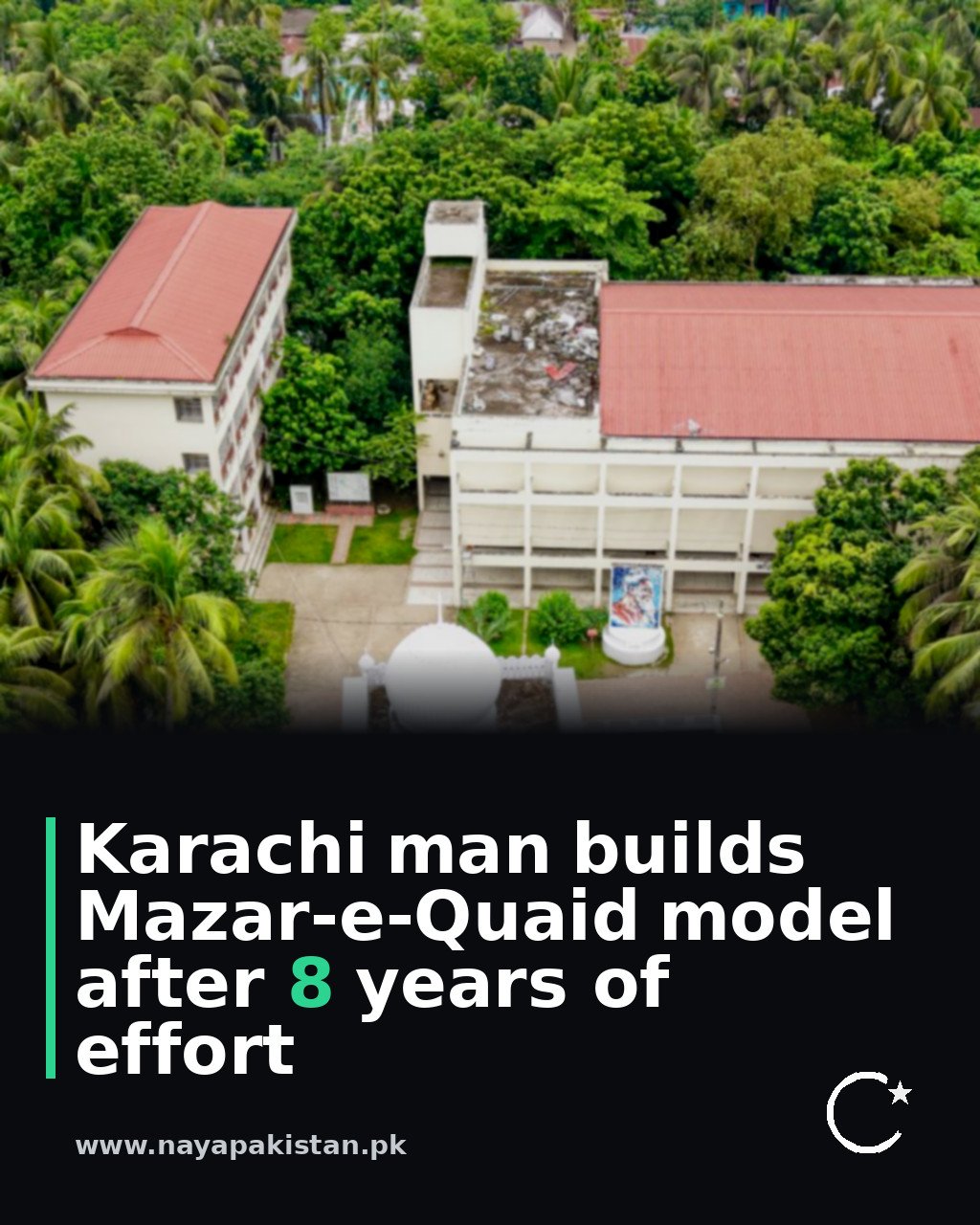 Karachi man builds Mazar-e-Quaid model after 8 years of effort