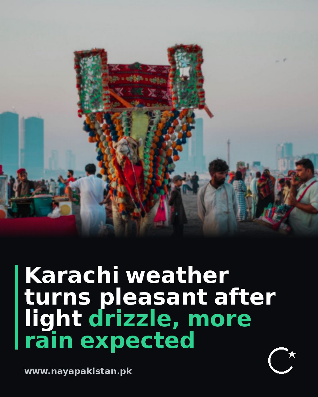 Karachi weather turns pleasant after light drizzle, more rain expected