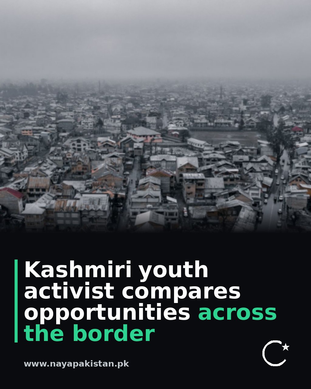 Kashmiri youth activist compares opportunities across the border