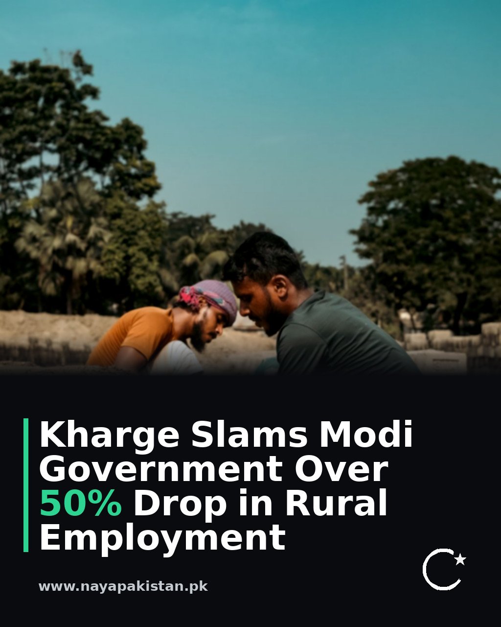 Kharge Slams Modi Government Over 50% Drop in Rural Employment