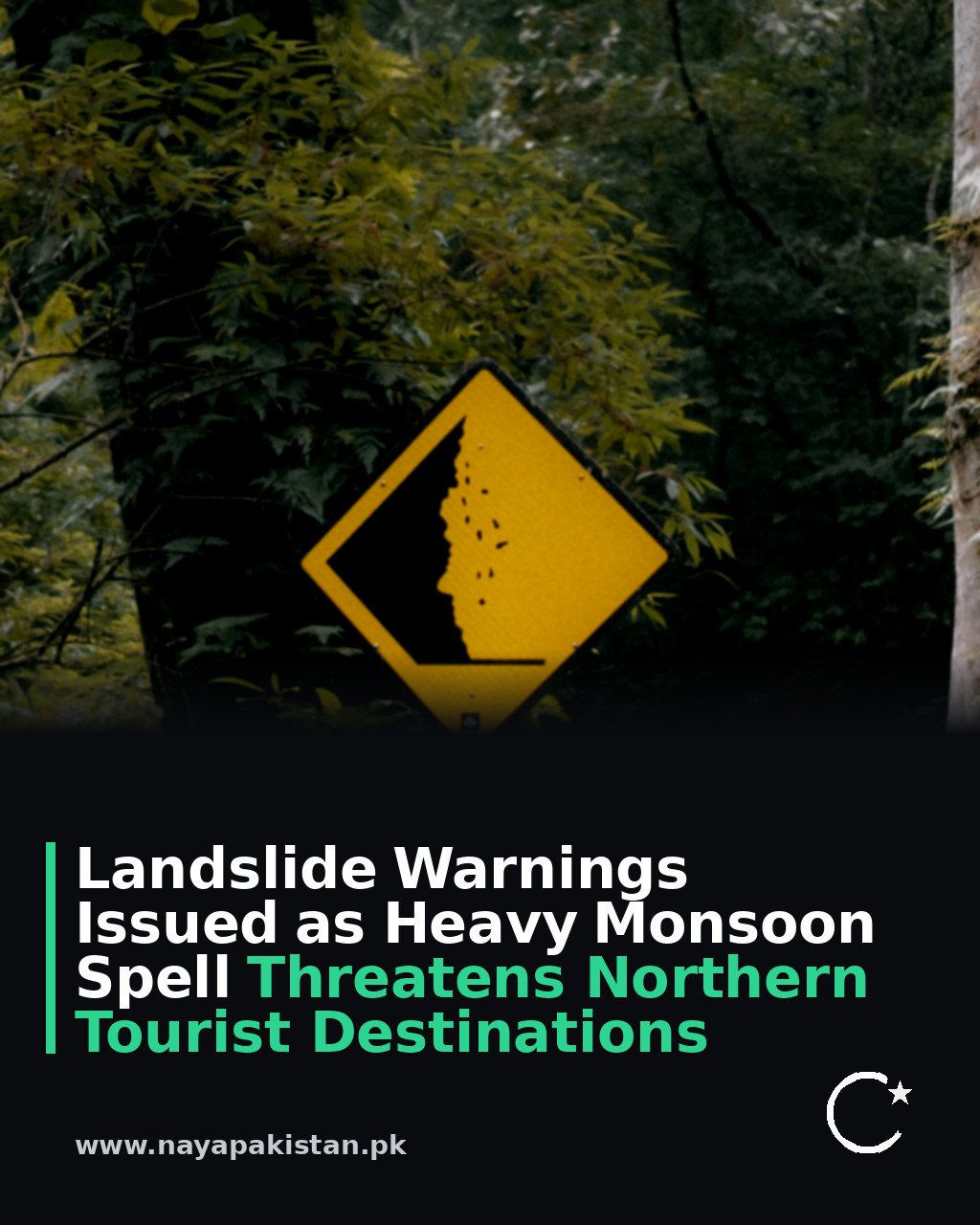 Landslide Warnings Issued as Heavy Monsoon Spell Threatens Northern Tourist Destinations