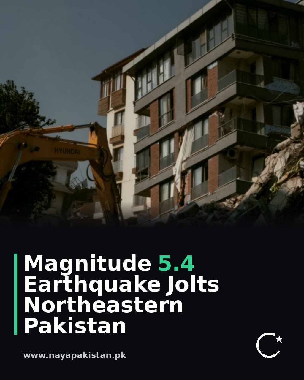 Magnitude 5.4 Earthquake Jolts Northeastern Pakistan