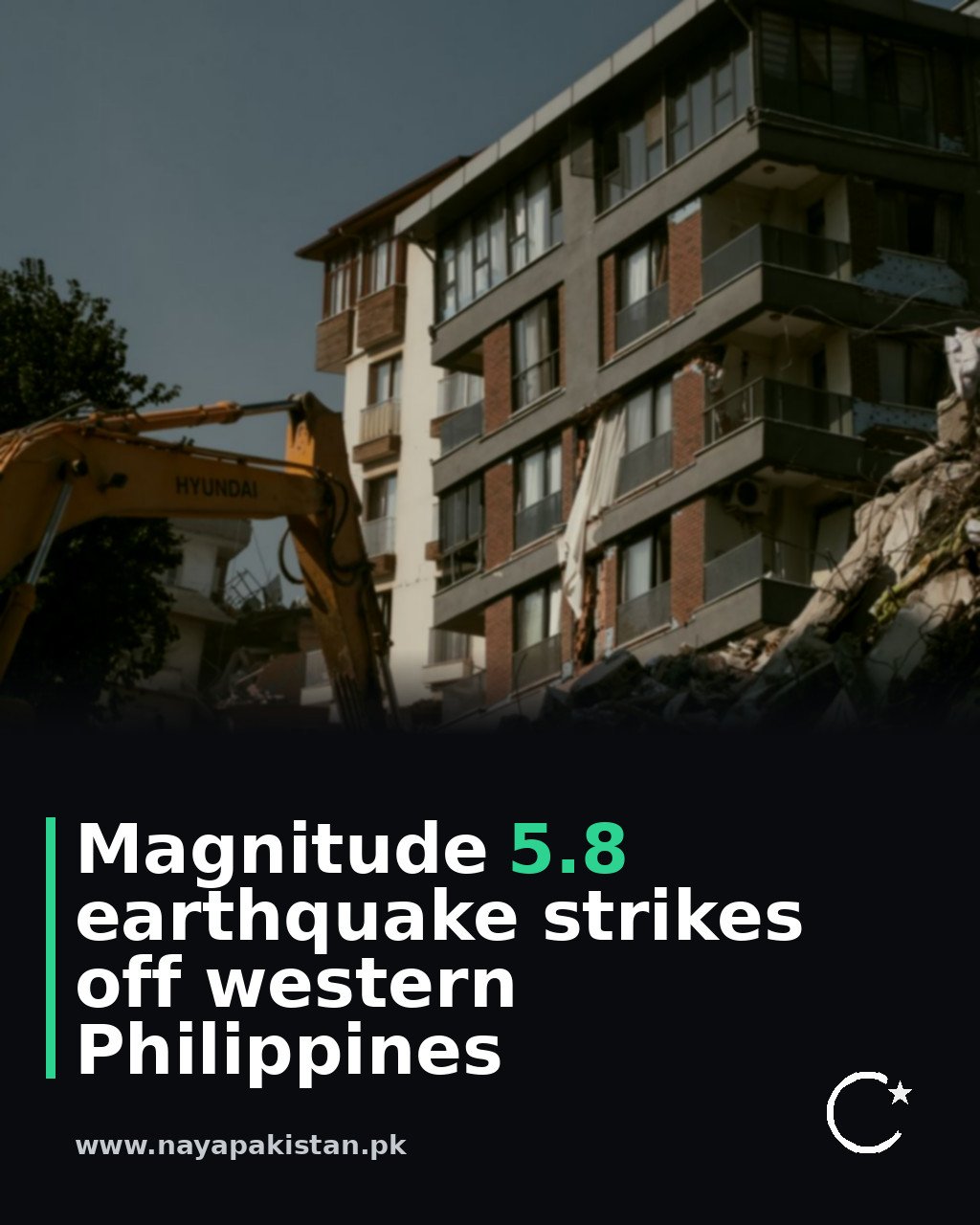 Magnitude 5.8 earthquake strikes off western Philippines