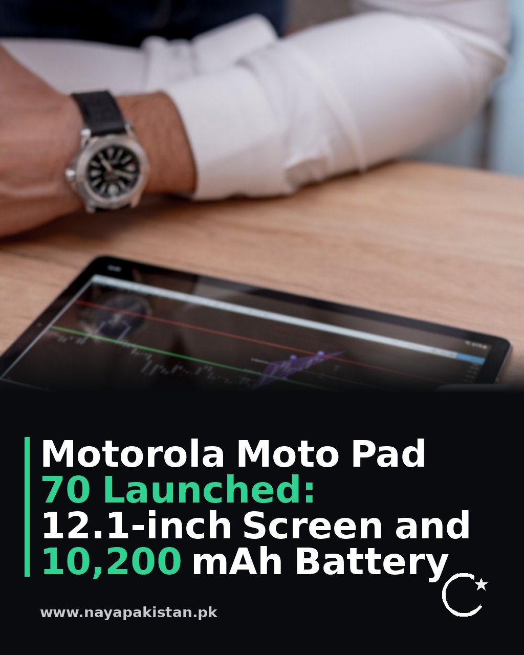 Motorola Moto Pad 70 Launched: 12.1-inch Screen and 10,200 mAh Battery