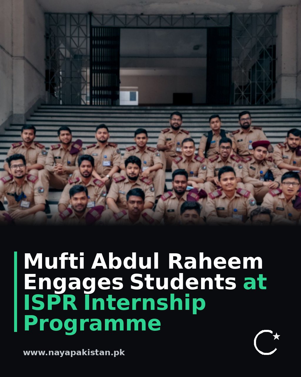 Mufti Abdul Raheem Engages Students at ISPR Internship Programme