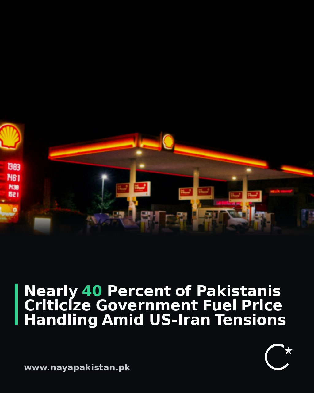 Nearly 40 Percent of Pakistanis Criticize Government Fuel Price Handling Amid US-Iran Tensions