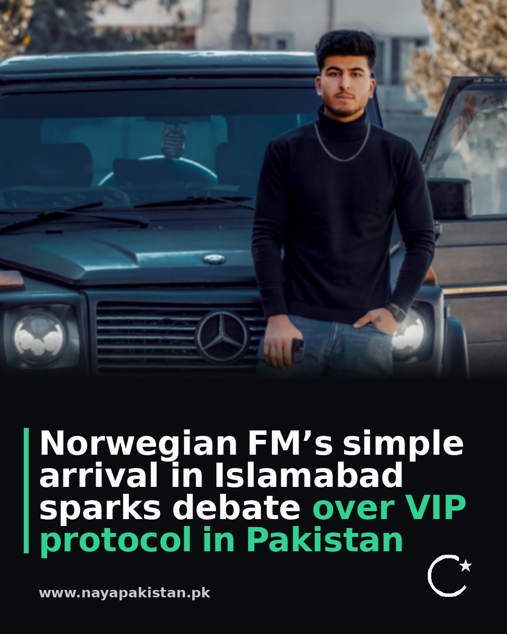 Norwegian FM’s simple arrival in Islamabad sparks debate over VIP protocol in Pakistan
