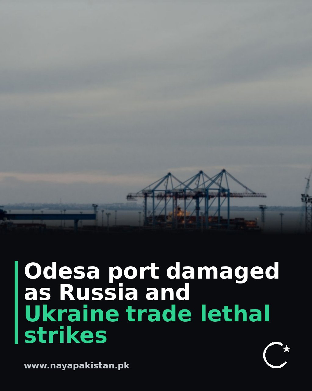 Odesa port damaged as Russia and Ukraine trade lethal strikes