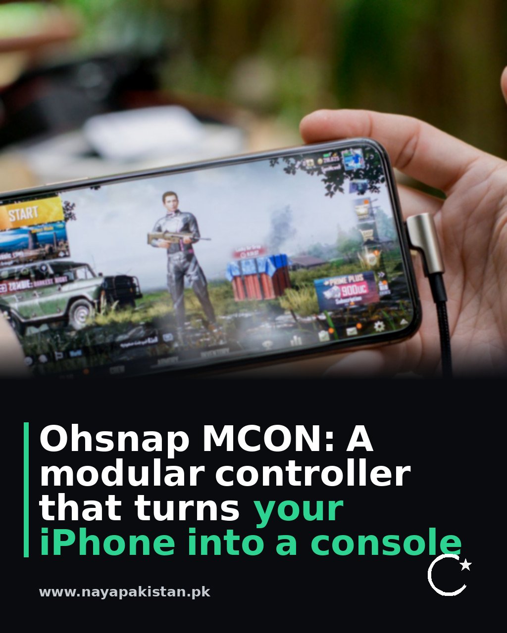 Ohsnap MCON: A modular controller that turns your iPhone into a console