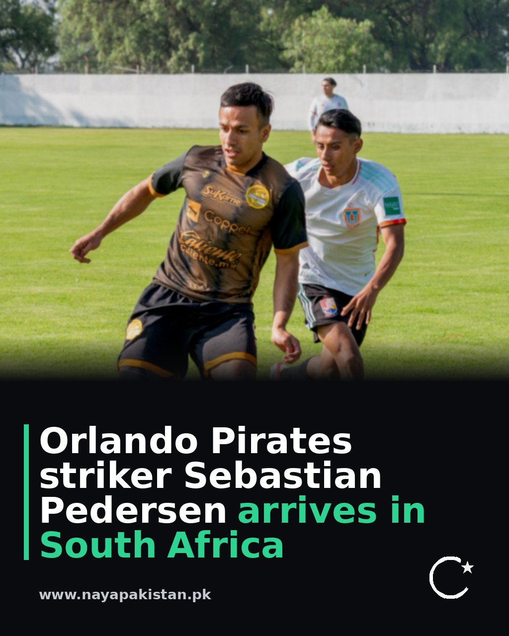 Orlando Pirates striker Sebastian Pedersen arrives in South Africa