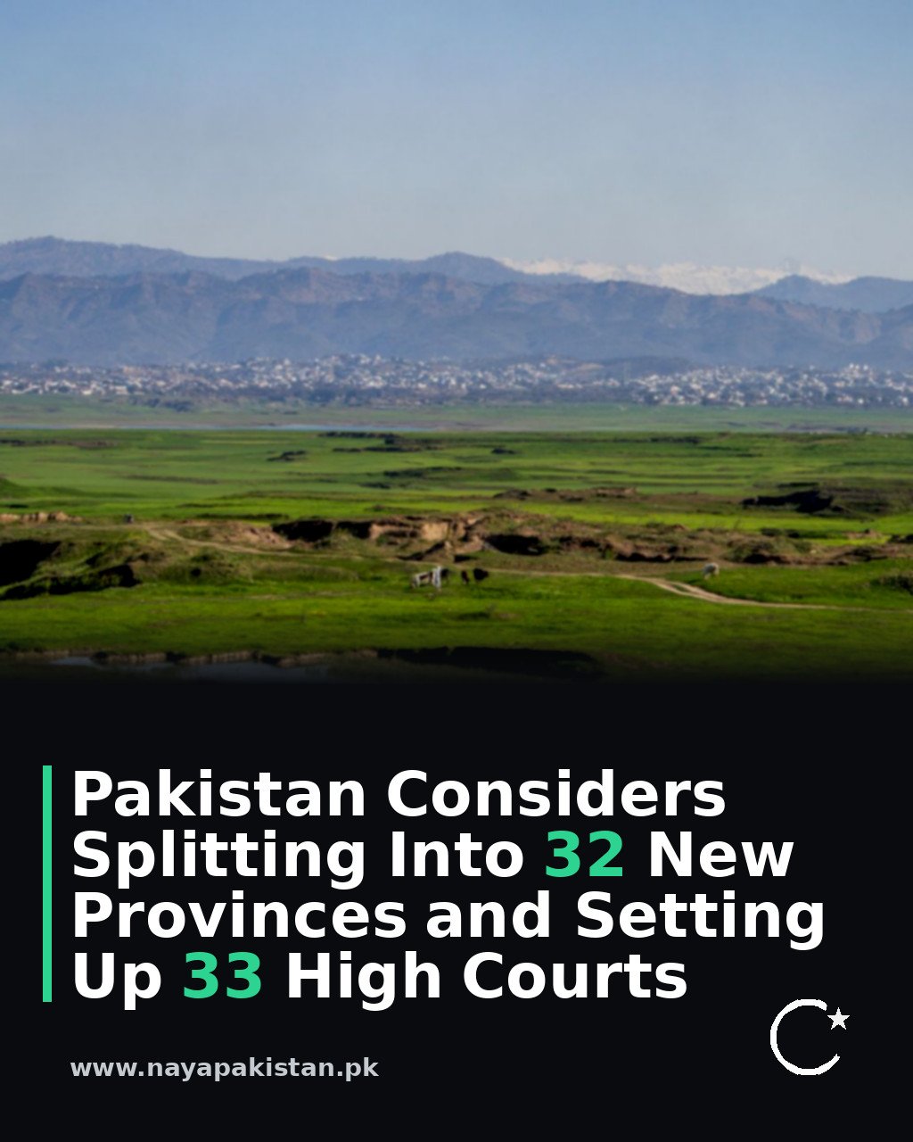 Pakistan Considers Splitting Into 32 New Provinces and Setting Up 33 High Courts