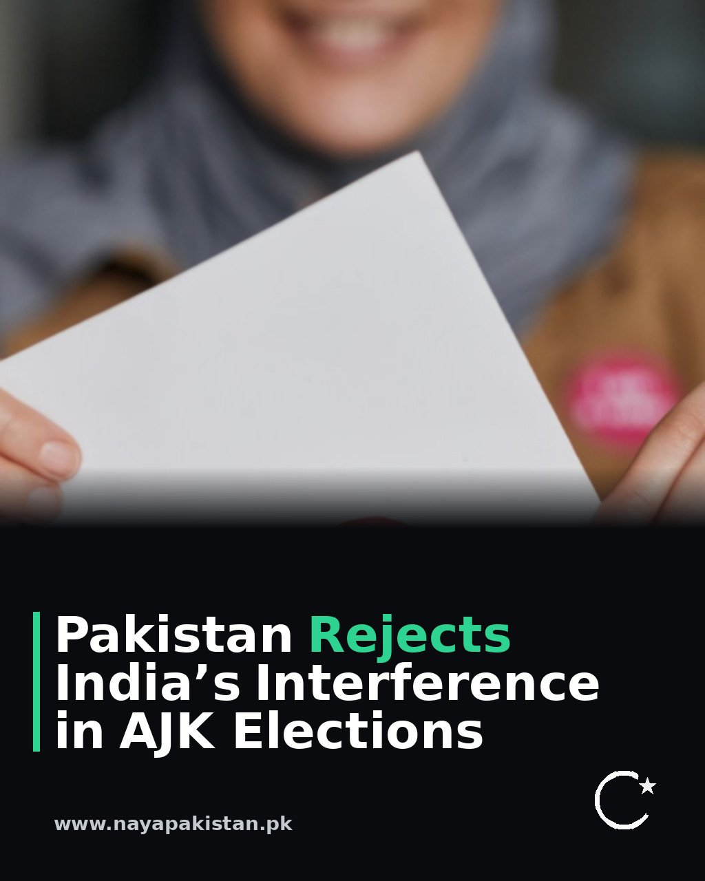 Pakistan Rejects India’s Interference in AJK Elections