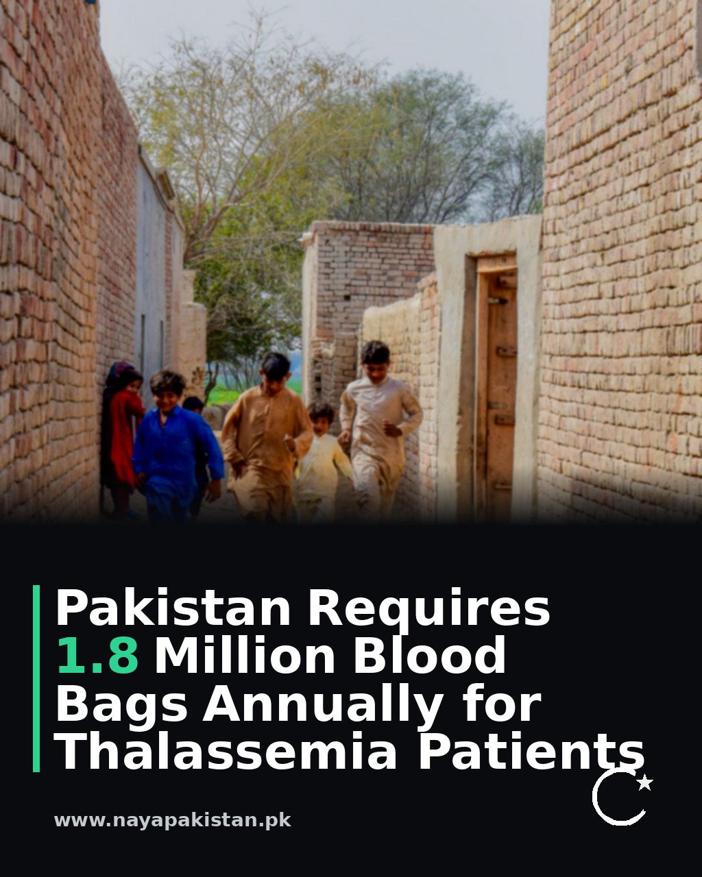 Pakistan Requires 1.8 Million Blood Bags Annually for Thalassemia Patients