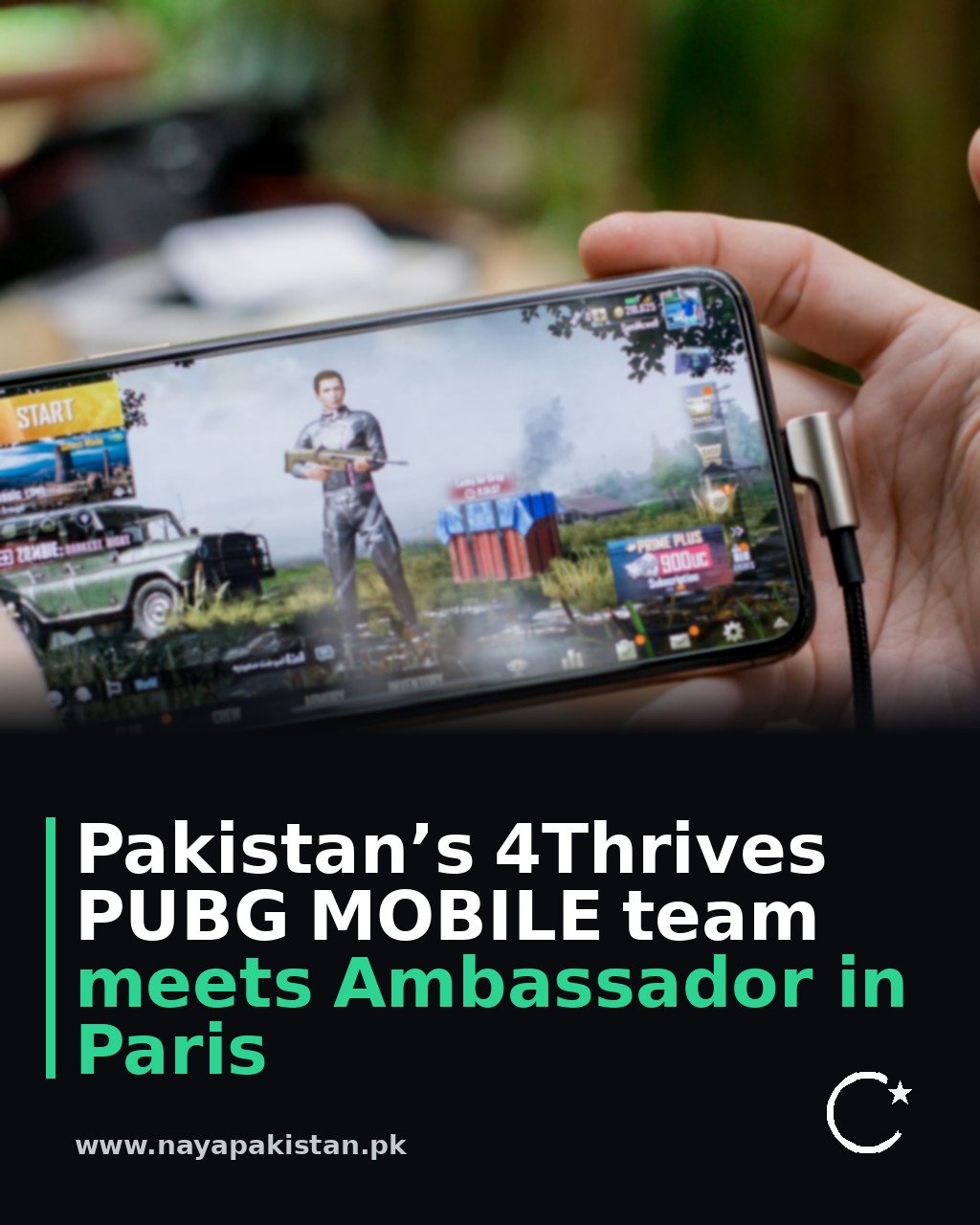 Pakistan’s 4Thrives PUBG MOBILE team meets Ambassador in Paris