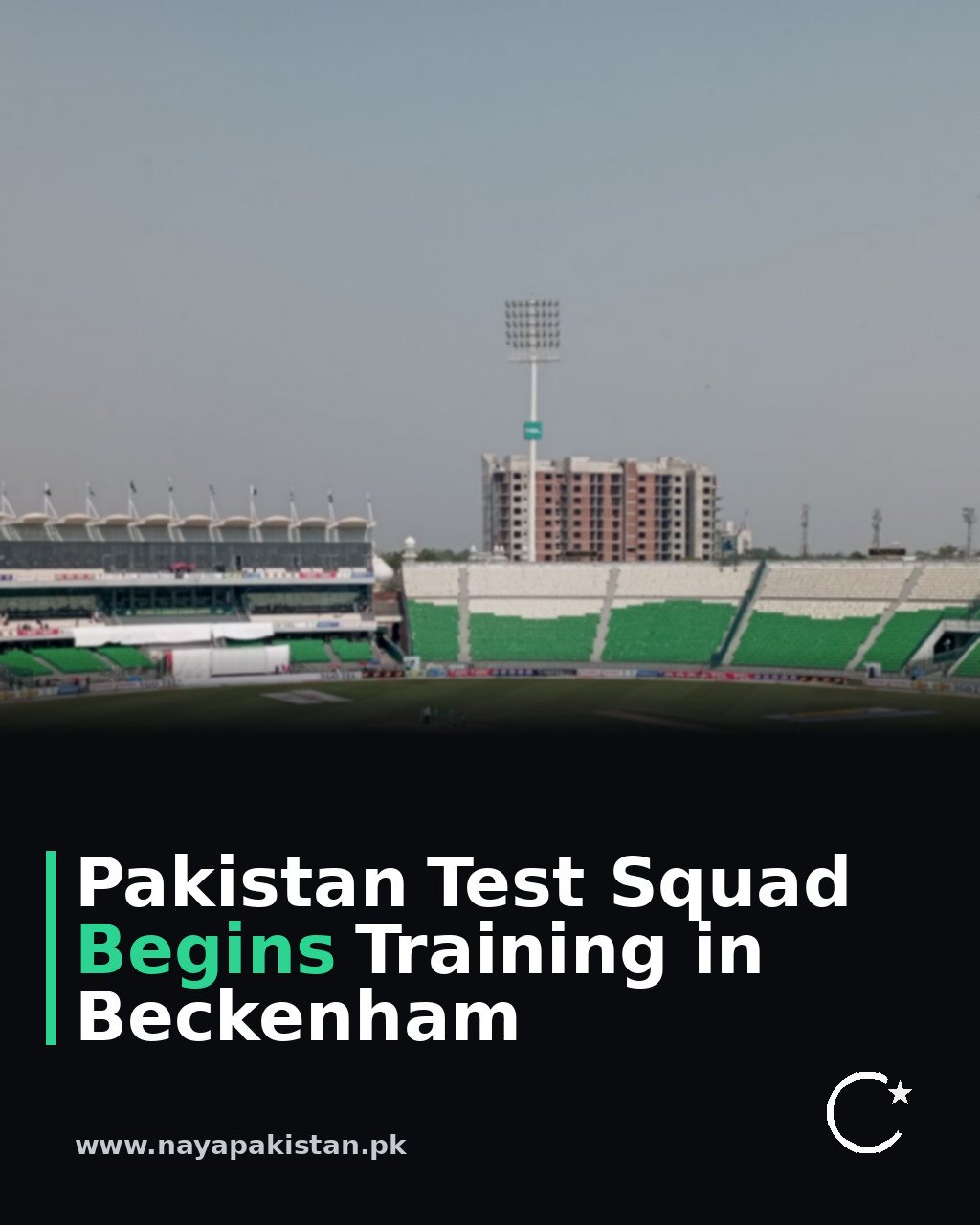 Pakistan Test Squad Begins Training in Beckenham