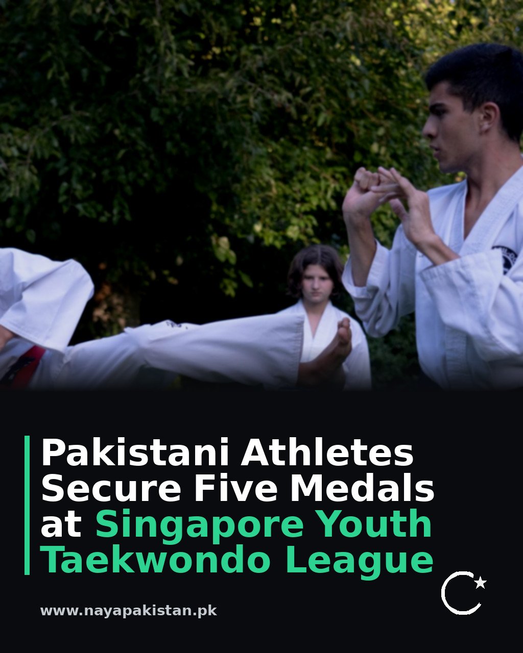 Pakistani Athletes Secure Five Medals at Singapore Youth Taekwondo League