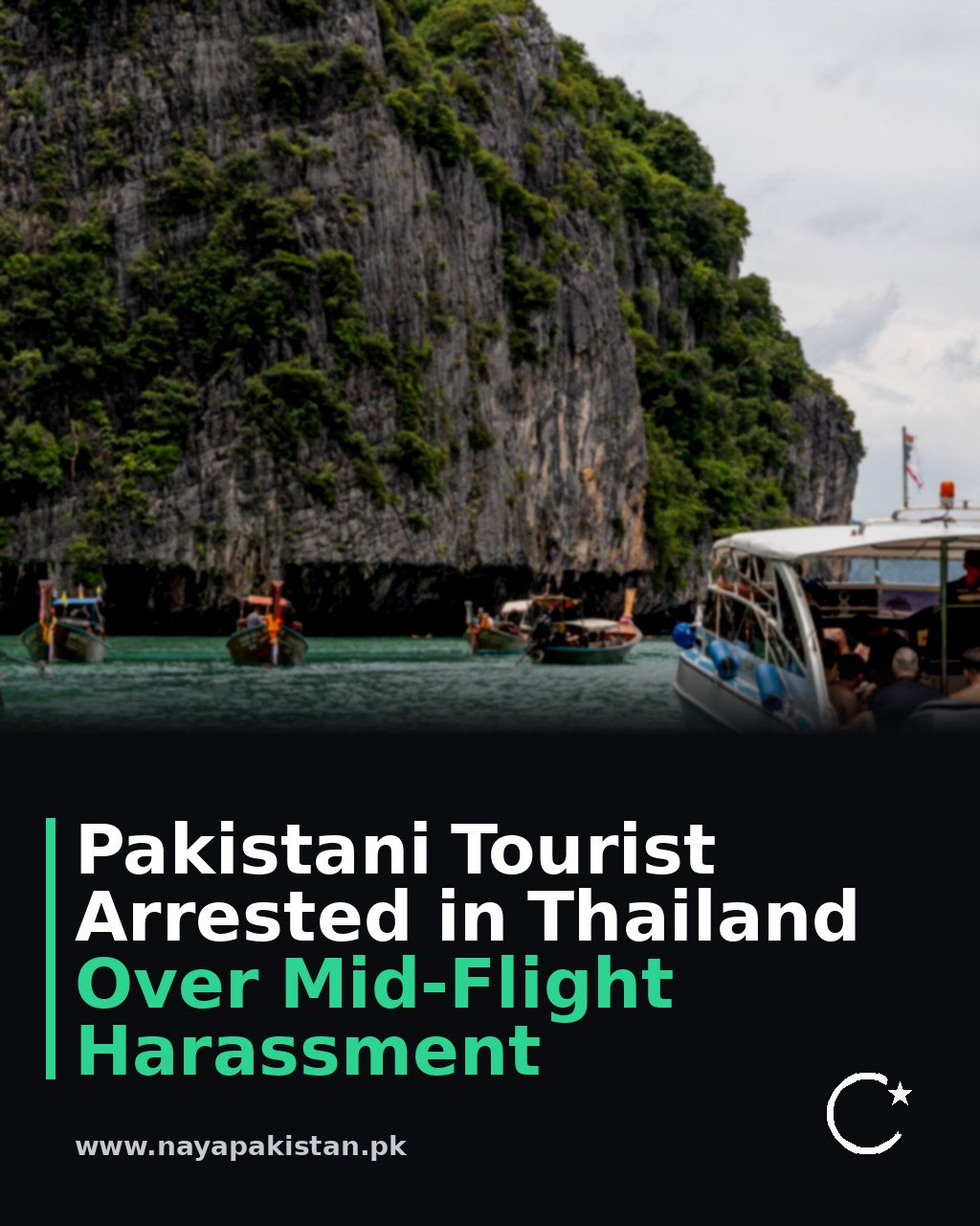 Pakistani Tourist Arrested in Thailand Over Mid-Flight Harassment