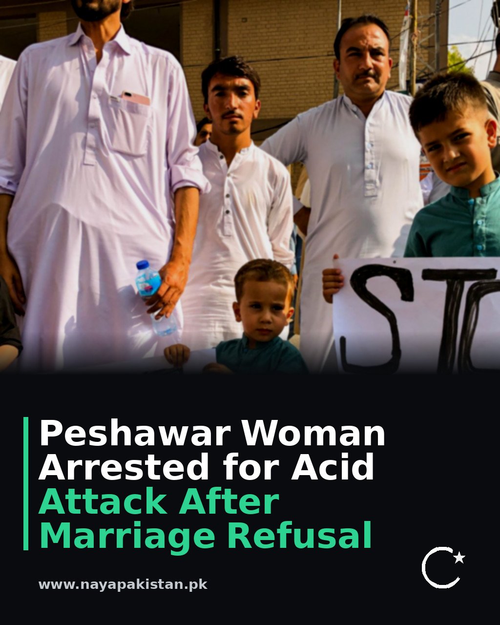 Peshawar Woman Arrested for Acid Attack After Marriage Refusal