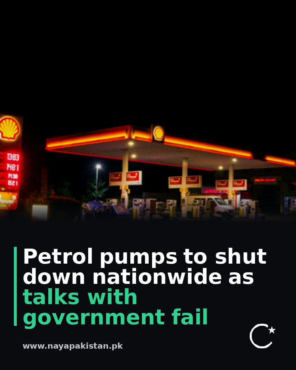 Petrol pumps to shut down nationwide as talks with government fail