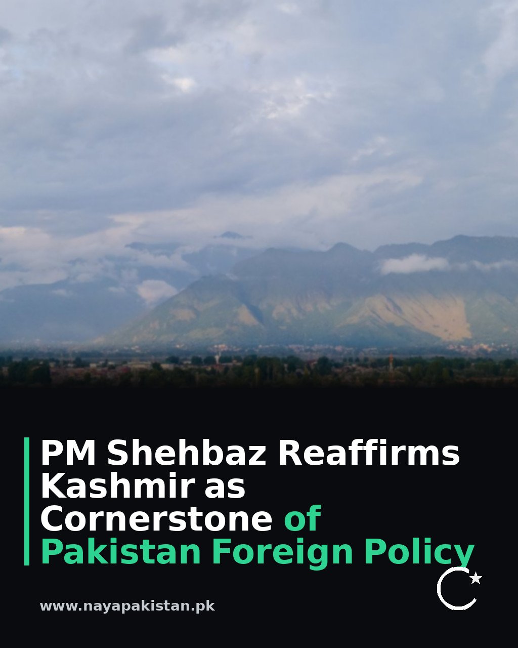 PM Shehbaz Reaffirms Kashmir as Cornerstone of Pakistan Foreign Policy