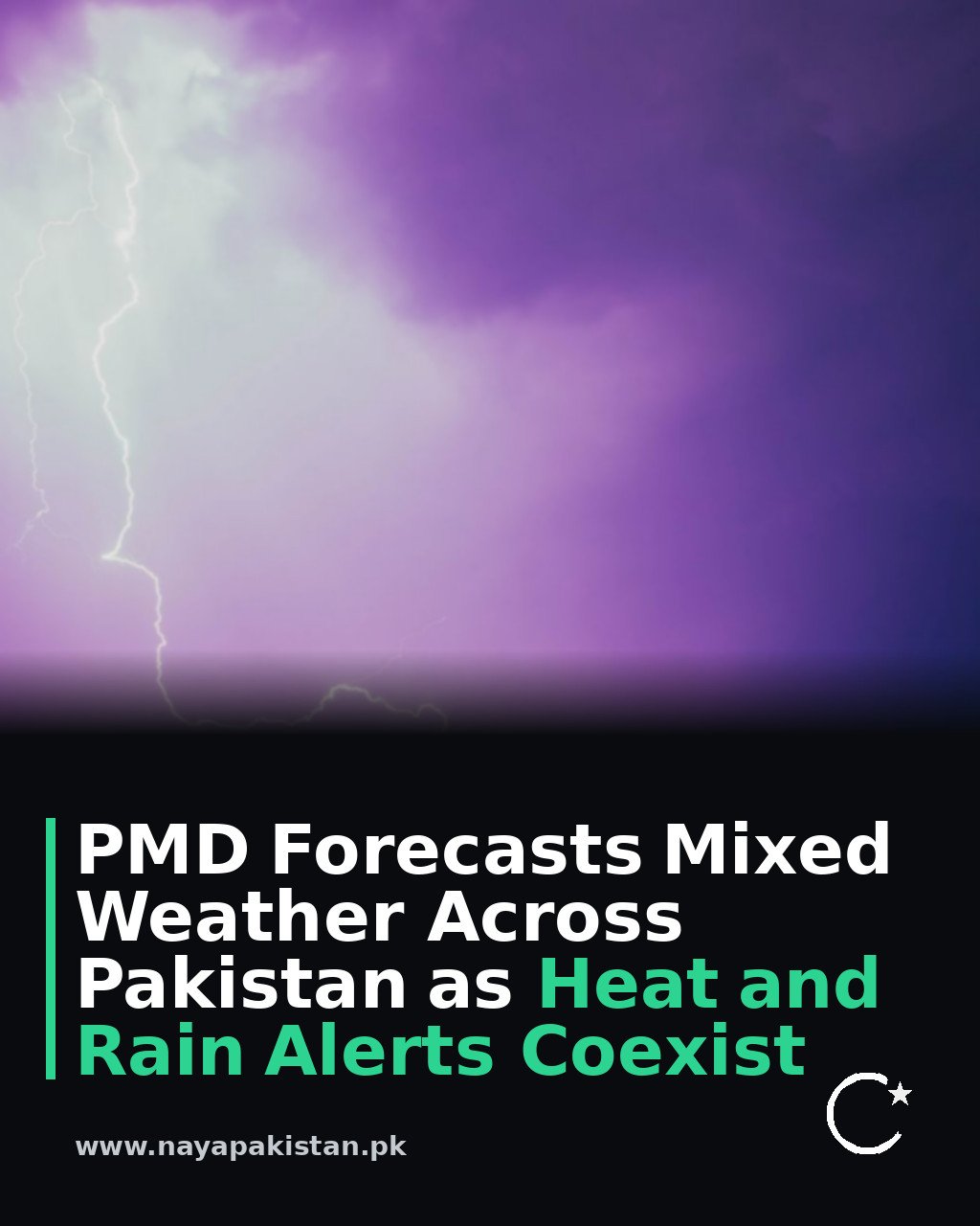 PMD Forecasts Mixed Weather Across Pakistan as Heat and Rain Alerts Coexist