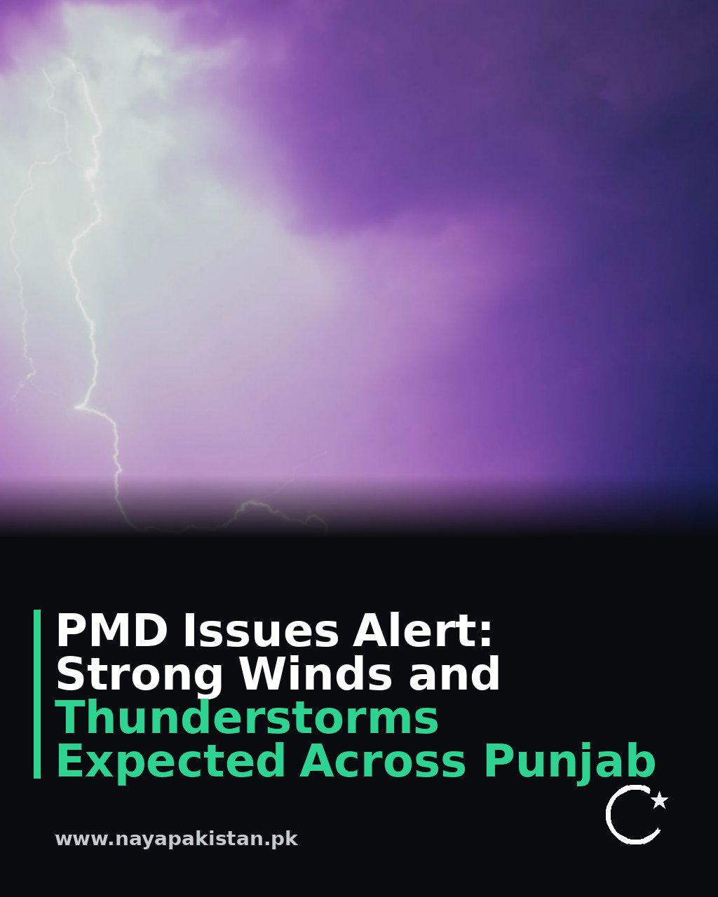 PMD Issues Alert: Strong Winds and Thunderstorms Expected Across Punjab