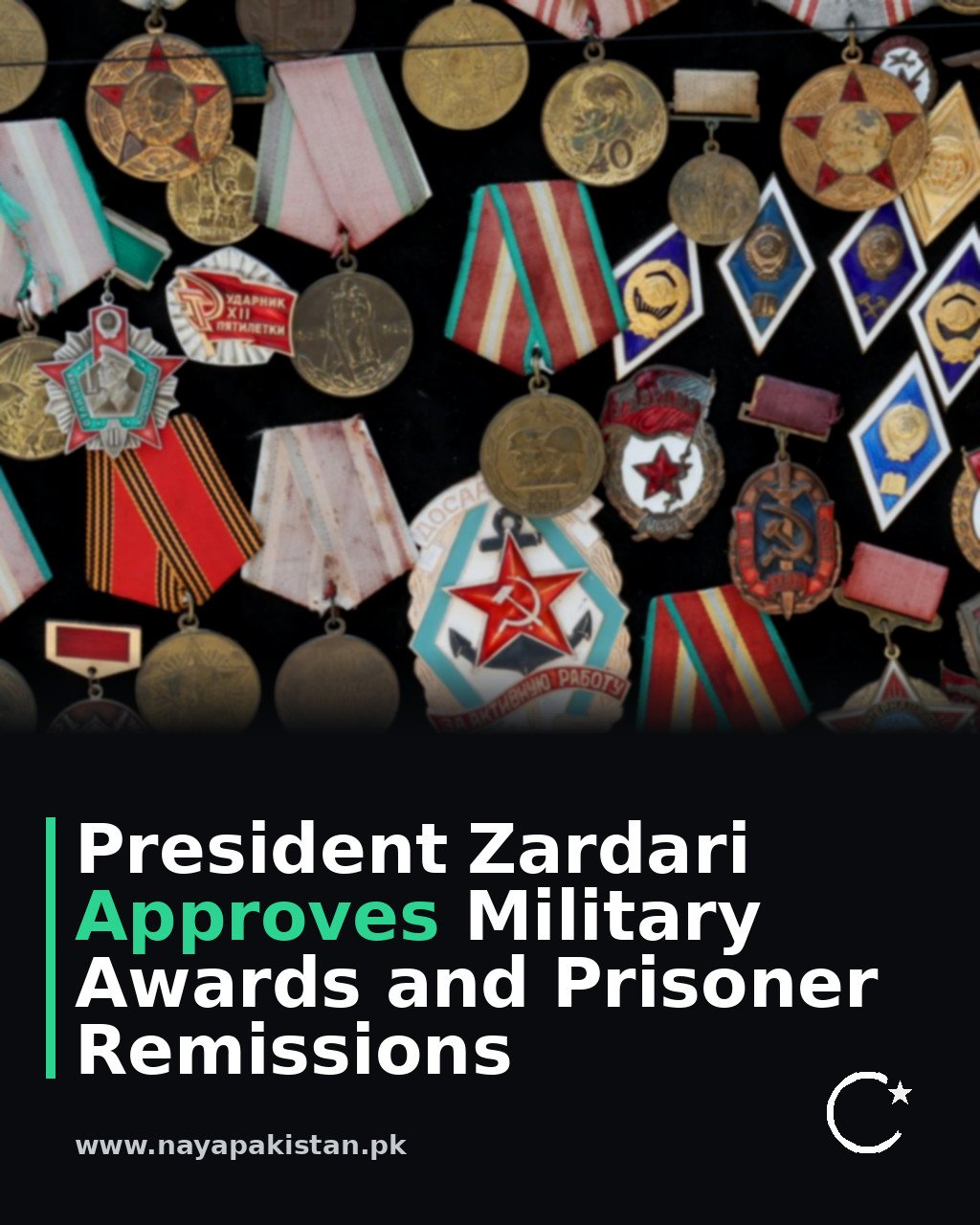 President Zardari Approves Military Awards and Prisoner Remissions
