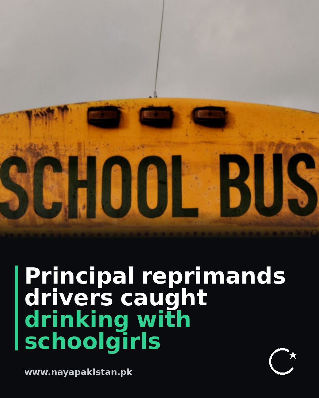 Principal reprimands drivers caught drinking with schoolgirls