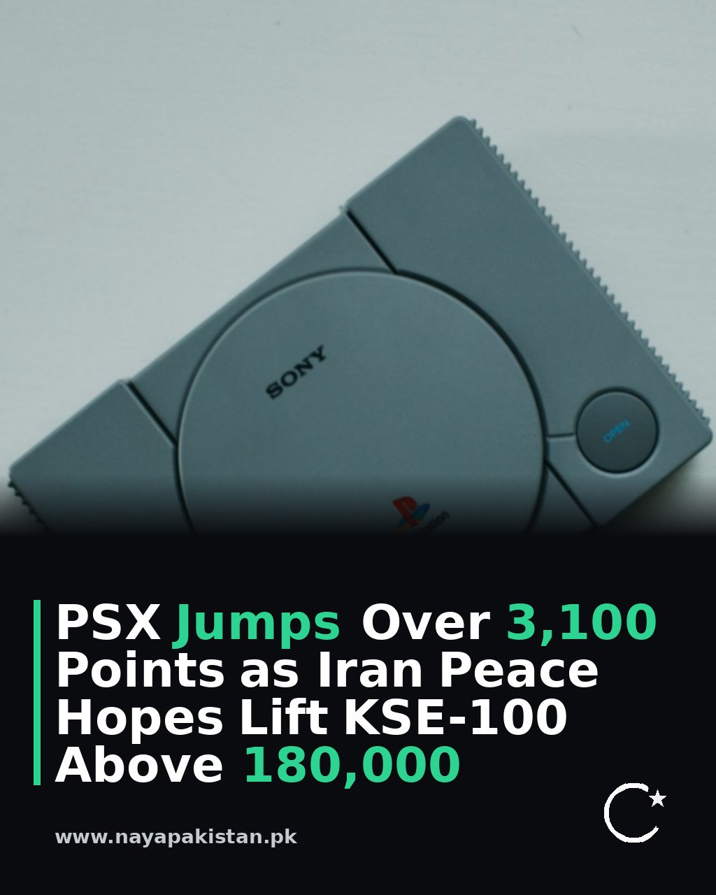 PSX Jumps Over 3,100 Points as Iran Peace Hopes Lift KSE-100 Above 180,000