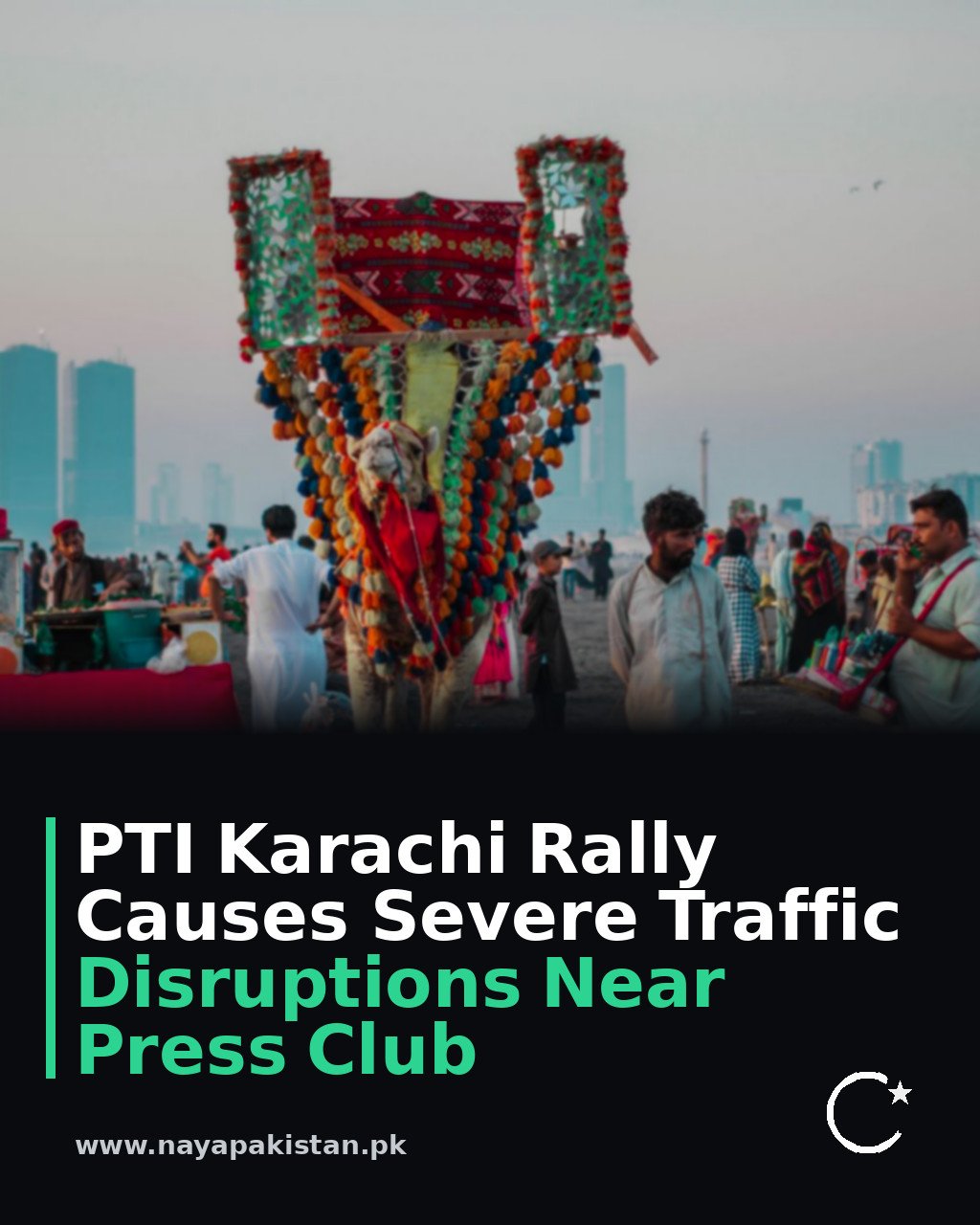 PTI Karachi Rally Causes Severe Traffic Disruptions Near Press Club