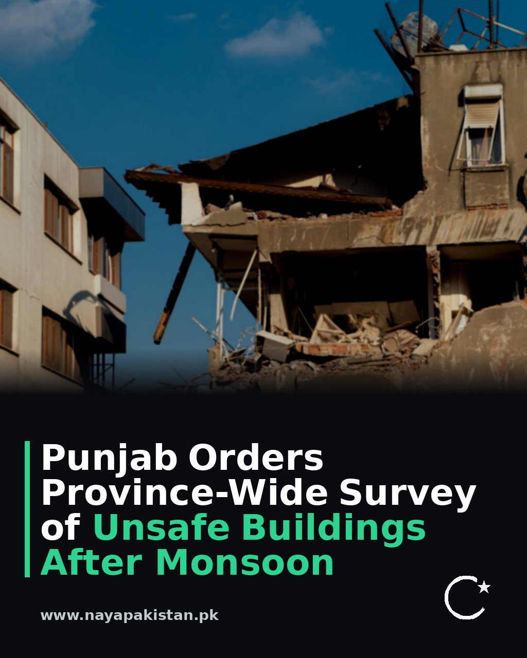 Punjab Orders Province-Wide Survey of Unsafe Buildings After Monsoon