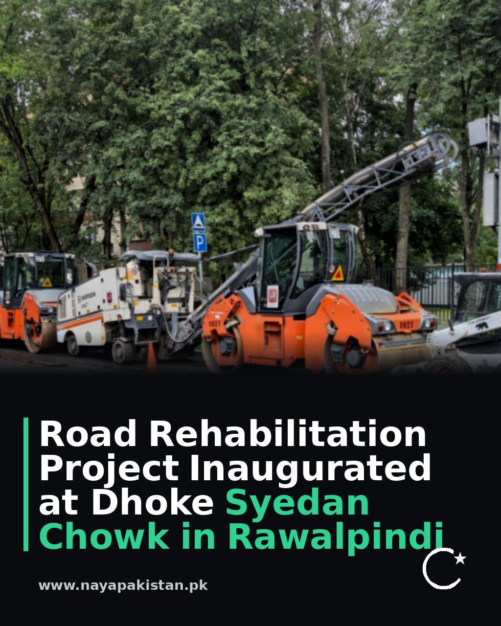 Road Rehabilitation Project Inaugurated at Dhoke Syedan Chowk in Rawalpindi