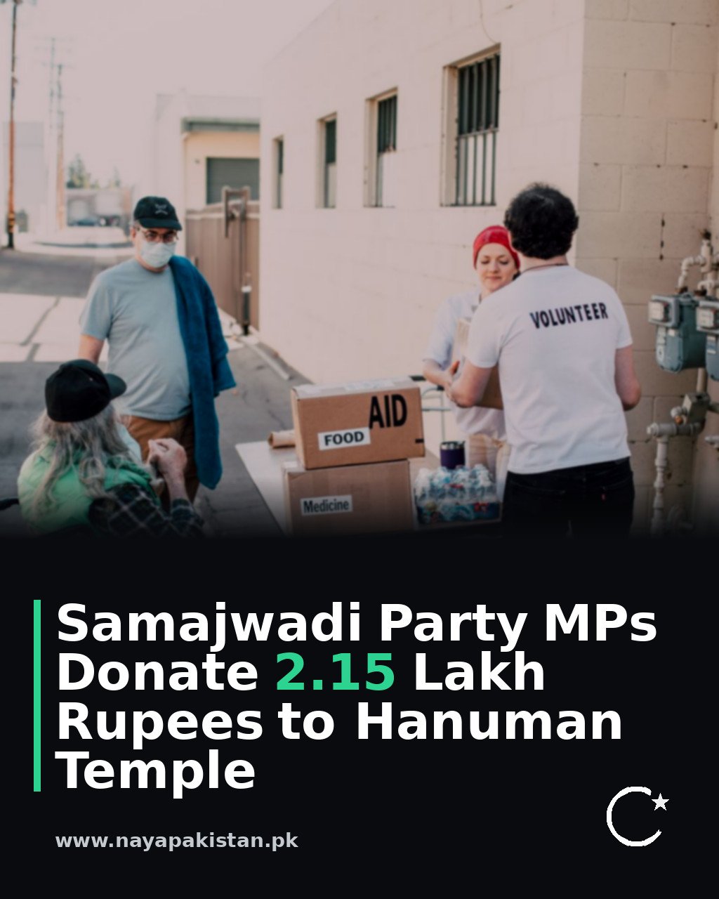 Samajwadi Party MPs Donate 2.15 Lakh Rupees to Hanuman Temple