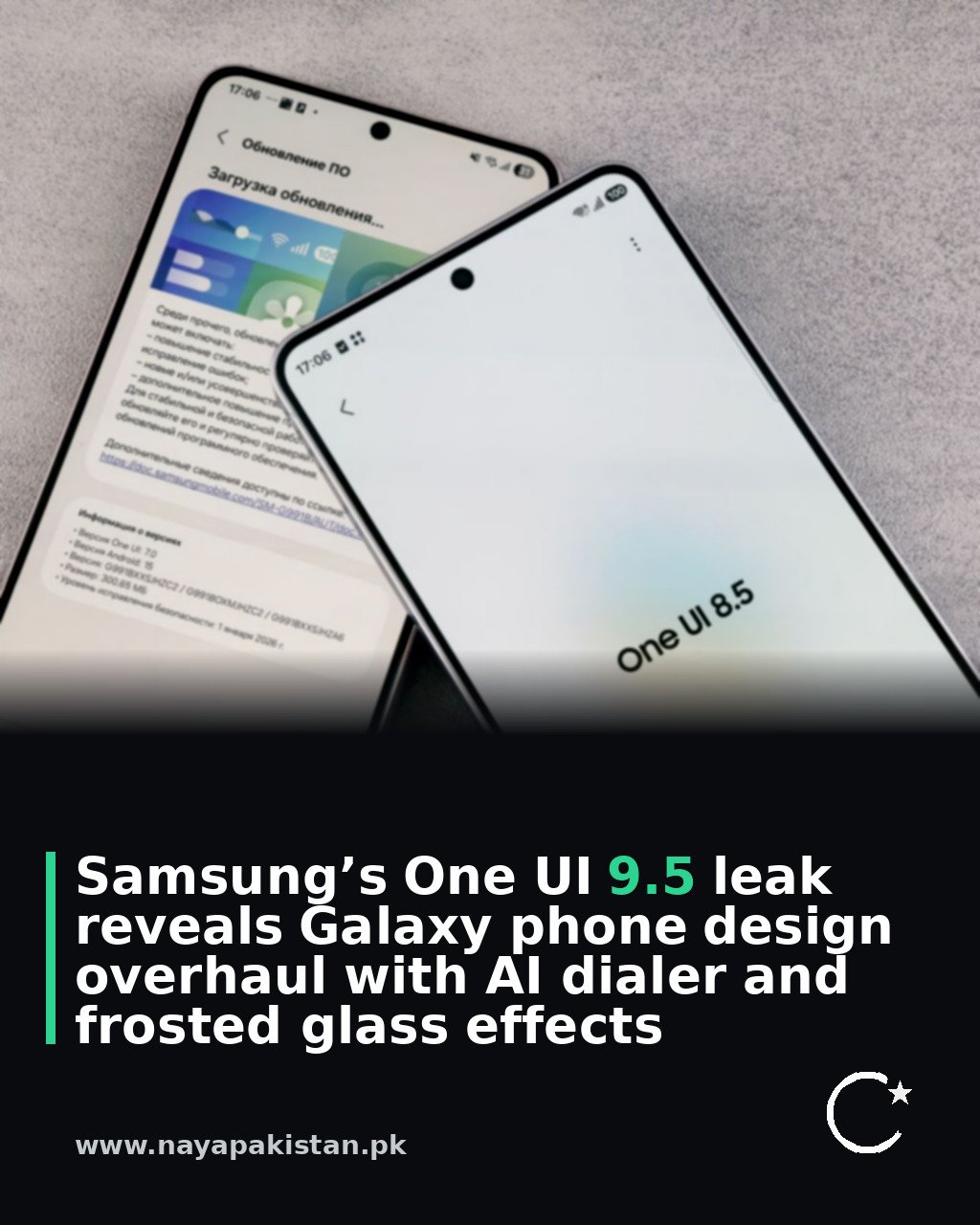 Samsung’s One UI 9.5 leak reveals Galaxy phone design overhaul with AI dialer and frosted glass effects