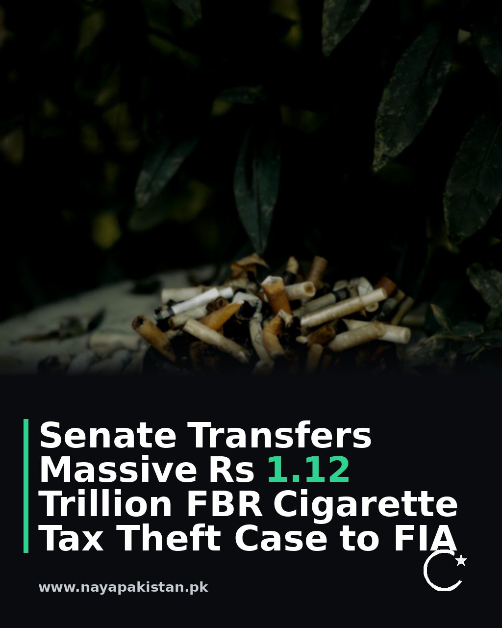 Senate Transfers Massive Rs 1.12 Trillion FBR Cigarette Tax Theft Case to FIA