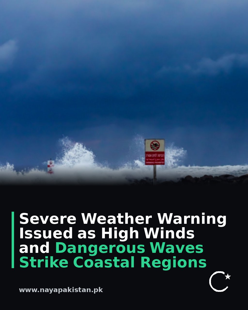 Severe Weather Warning Issued as High Winds and Dangerous Waves Strike Coastal Regions