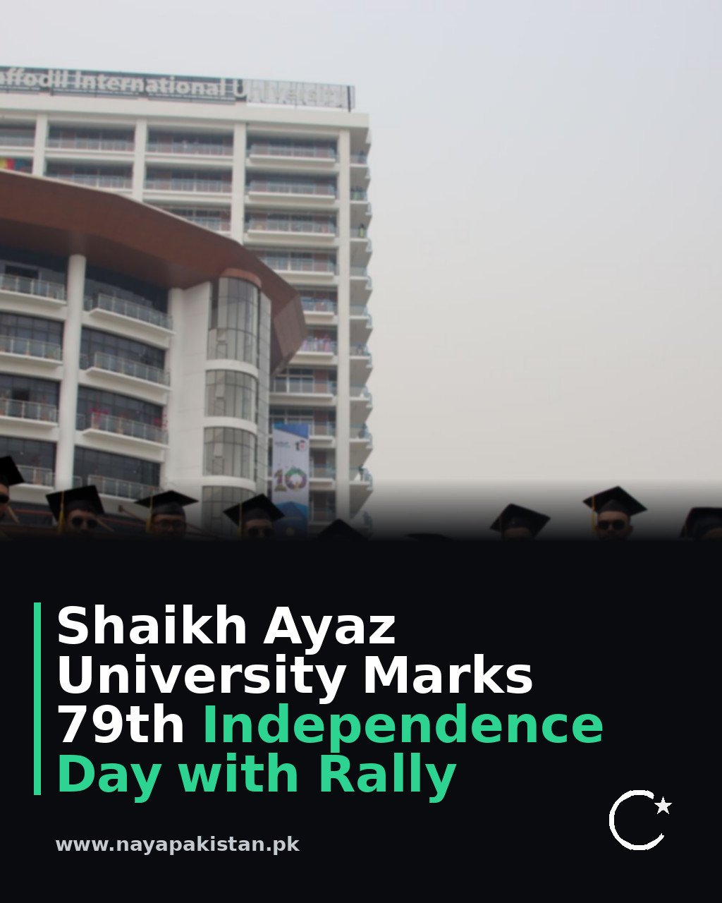 Shaikh Ayaz University Marks 79th Independence Day with Rally