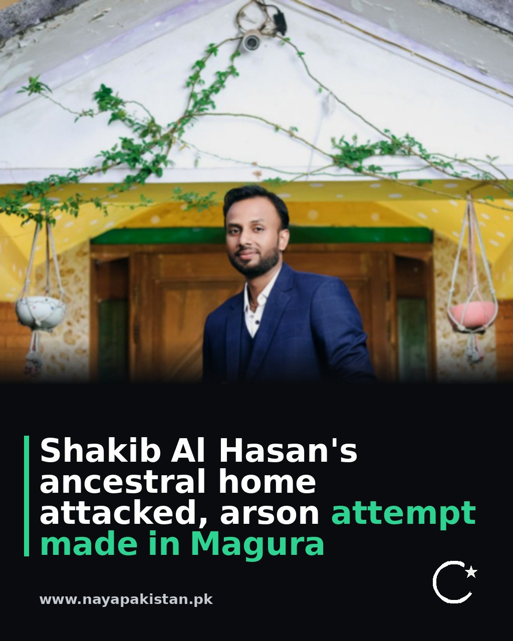Shakib Al Hasan's ancestral home attacked, arson attempt made in Magura