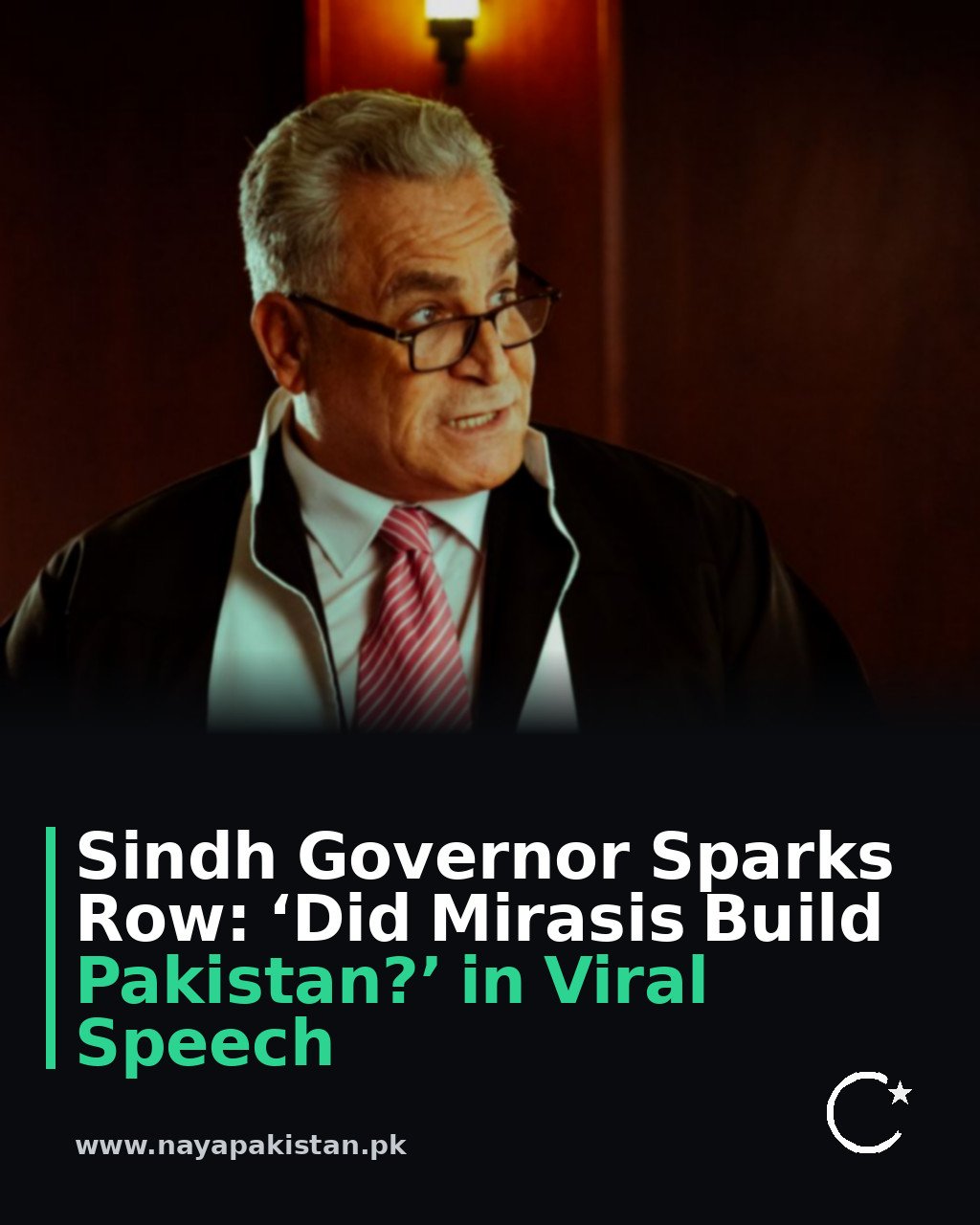 Sindh Governor Sparks Row: ‘Did Mirasis Build Pakistan?’ in Viral Speech