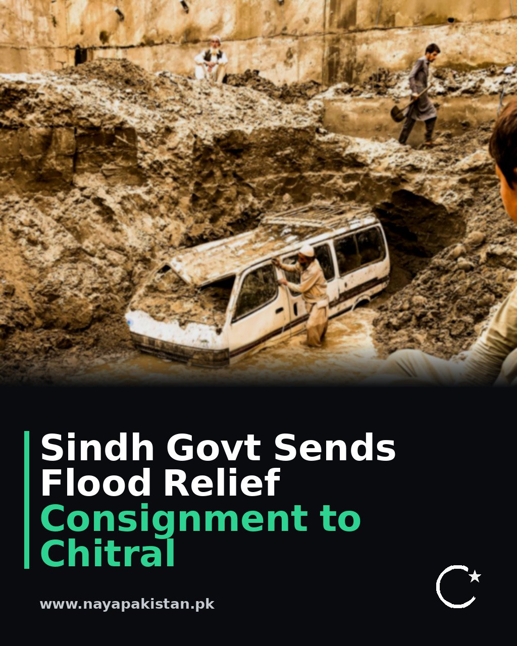 Sindh Govt Sends Flood Relief Consignment to Chitral