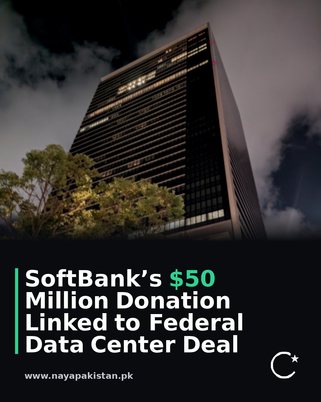 SoftBank’s $50 Million Donation Linked to Federal Data Center Deal