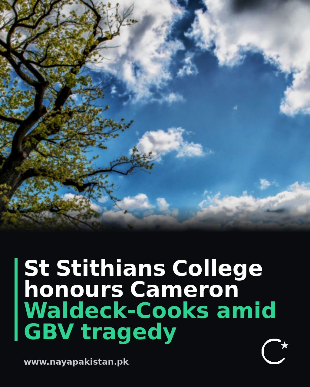 St Stithians College honours Cameron Waldeck-Cooks amid GBV tragedy