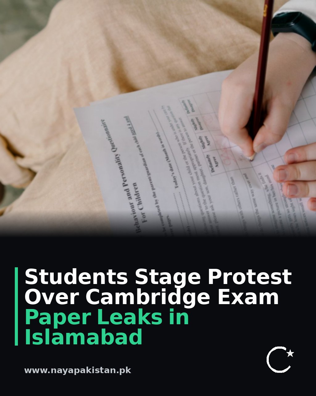 Students Stage Protest Over Cambridge Exam Paper Leaks in Islamabad