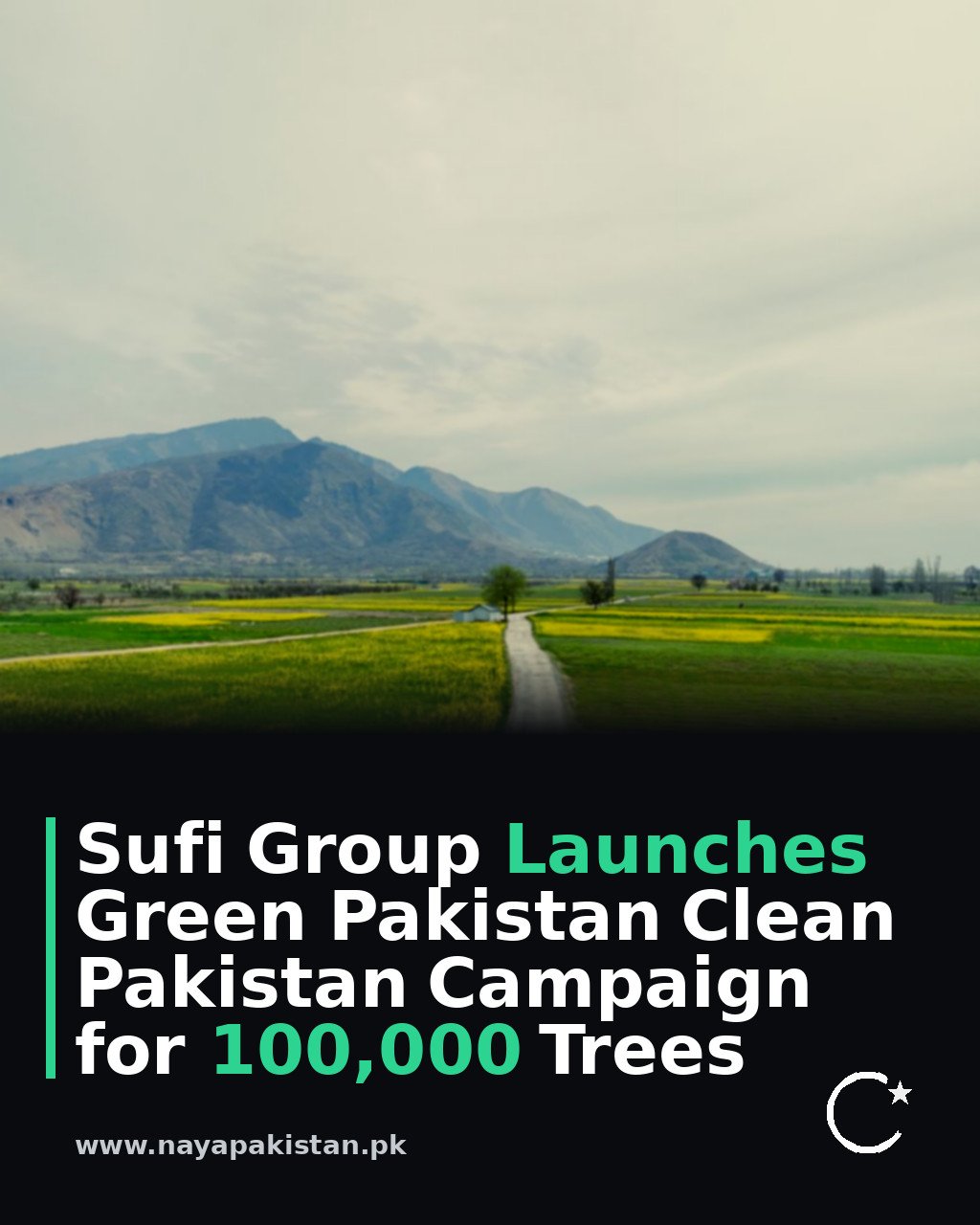 Sufi Group Launches Green Pakistan Clean Pakistan Campaign for 100,000 Trees