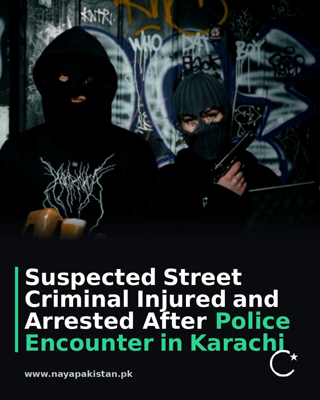 Suspected Street Criminal Injured and Arrested After Police Encounter in Karachi