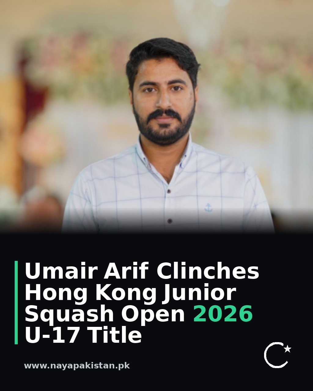 Umair Arif Clinches Hong Kong Junior Squash Open 2026 U-17 Title