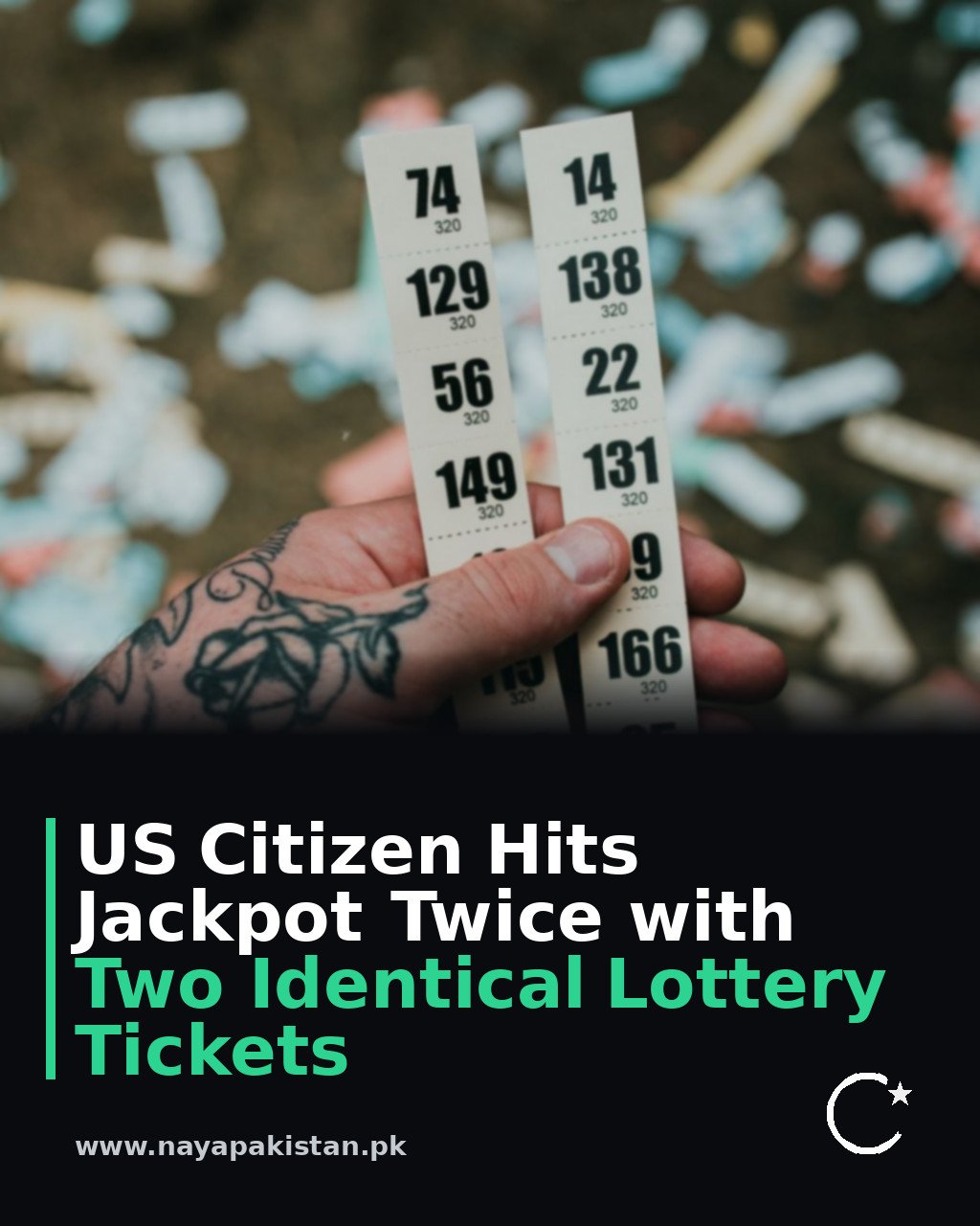 US Citizen Hits Jackpot Twice with Two Identical Lottery Tickets